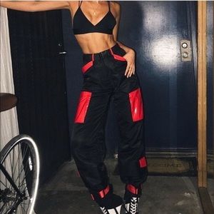 I.AM.GIA imperator pants - black & red - size S i am gia
